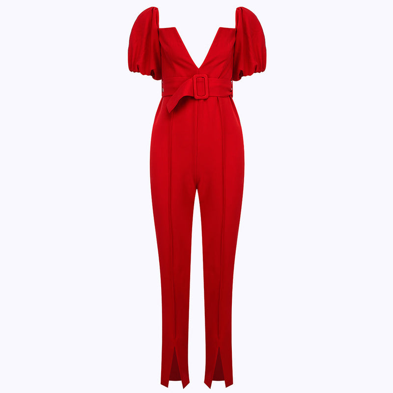 Red Bodycon Jumpsuits FP091408 3