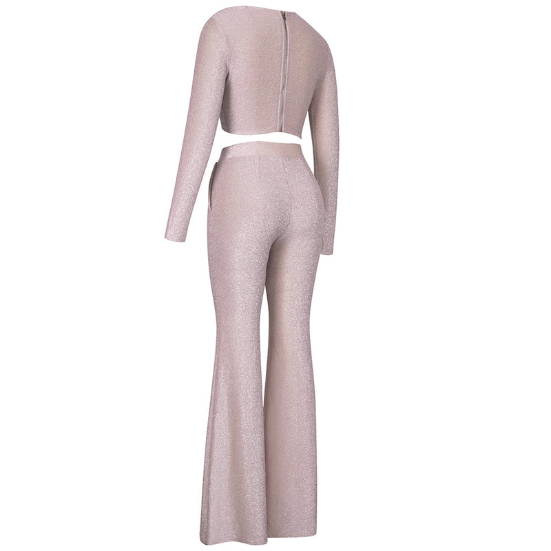 Nude Pink Bodycon Set FP21526 2