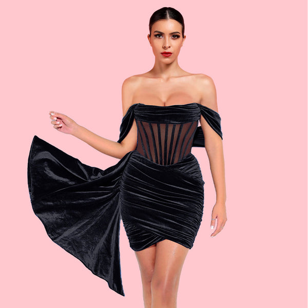 Black Bodycon Dress H01189 1