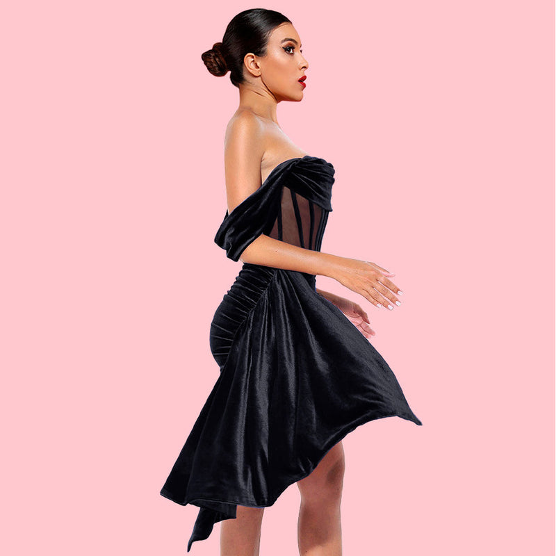 Black Bodycon Dress H01189 2