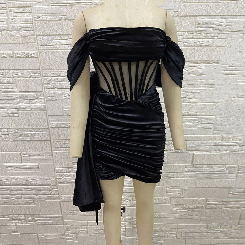 Black Bodycon Dress H01189 3