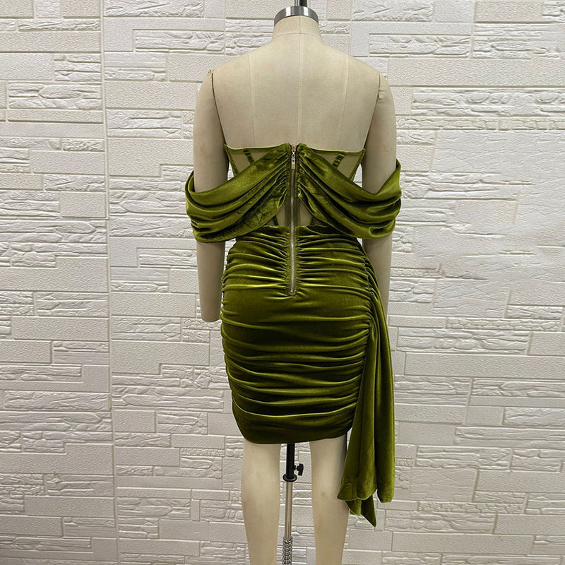 Green Bodycon Dress H01189 5