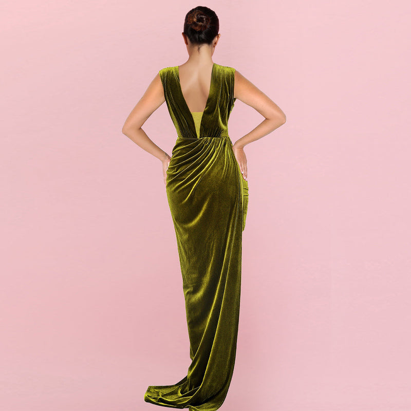 Green Bodycon Dress H01194 2
