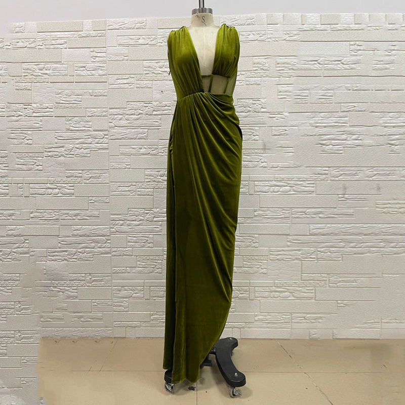 Green Bodycon Dress H01194 3