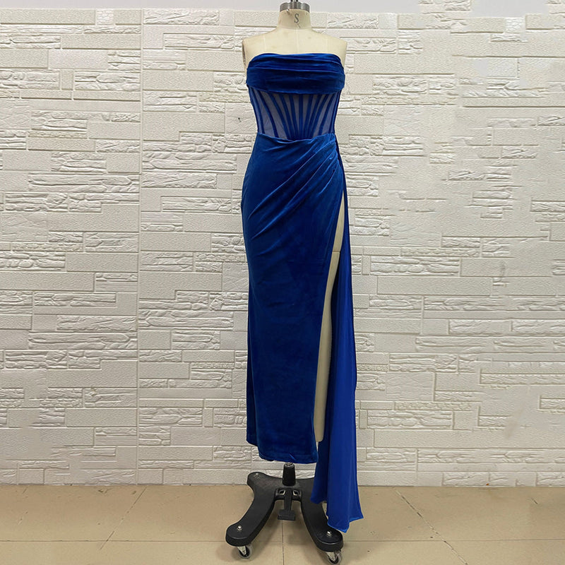 Blue Bodycon Dress H01195 3