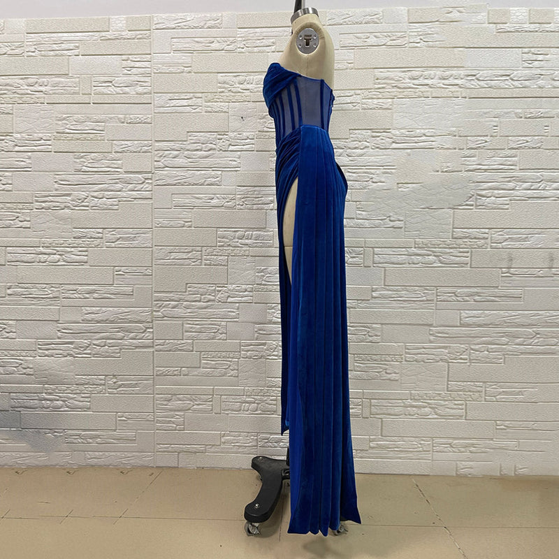 Blue Bodycon Dress H01195 4