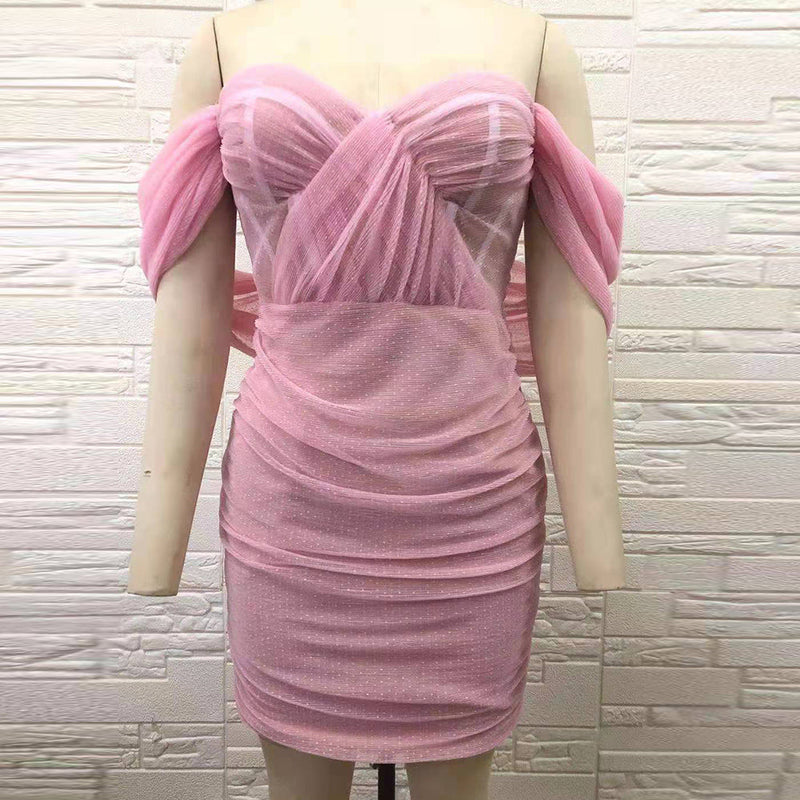 Pink Bodycon Dress H01215 3