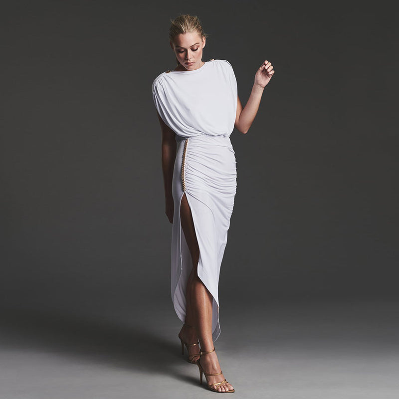 White Bodycon Dress H1707 1