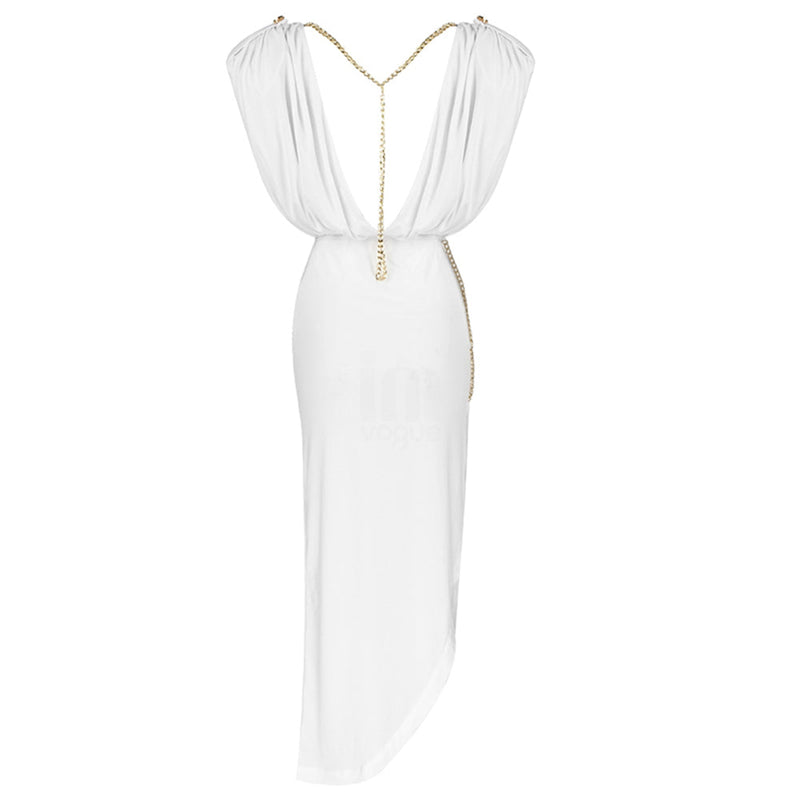 White Bodycon Dress H1707 7