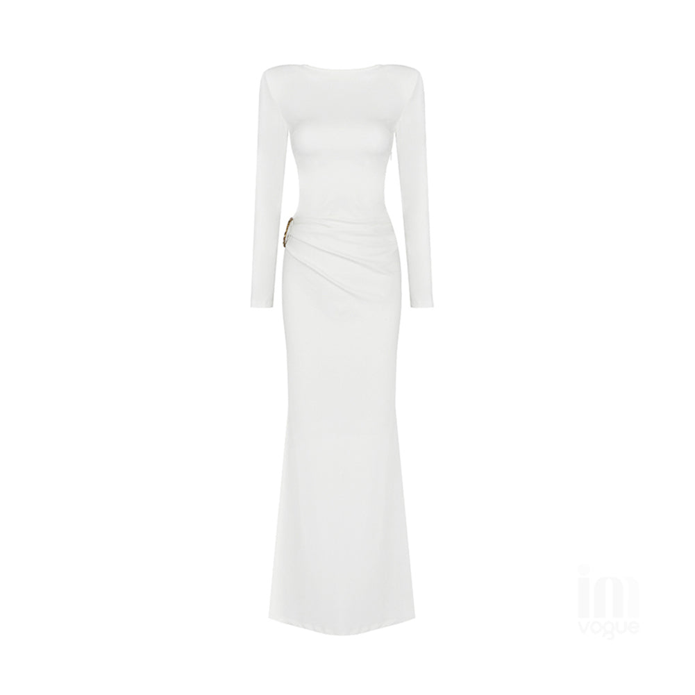 White Bodycon Dress H1729 5