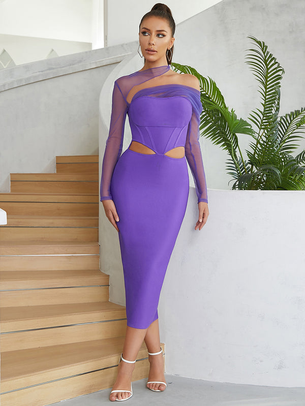 Purple Bandage Dress HB00330 1
