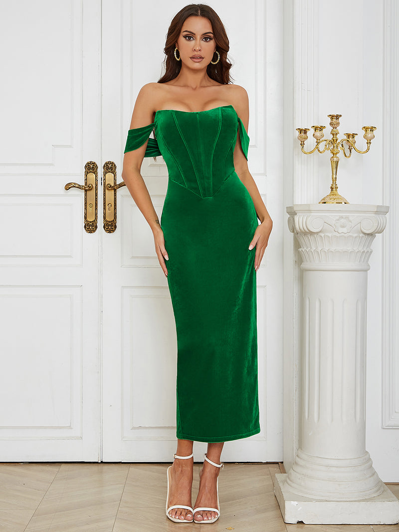 Green Bodycon Dress HB0091 1