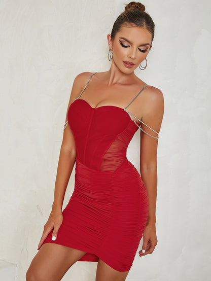 Red Bandage Dress HB01033