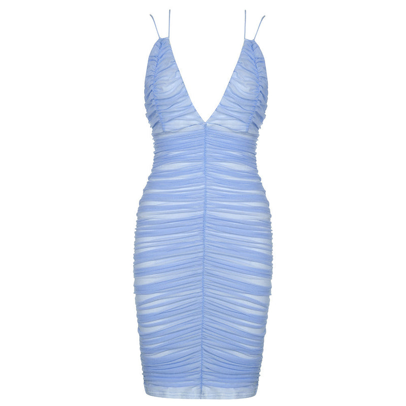Blue Bodycon Dress HB0111 4