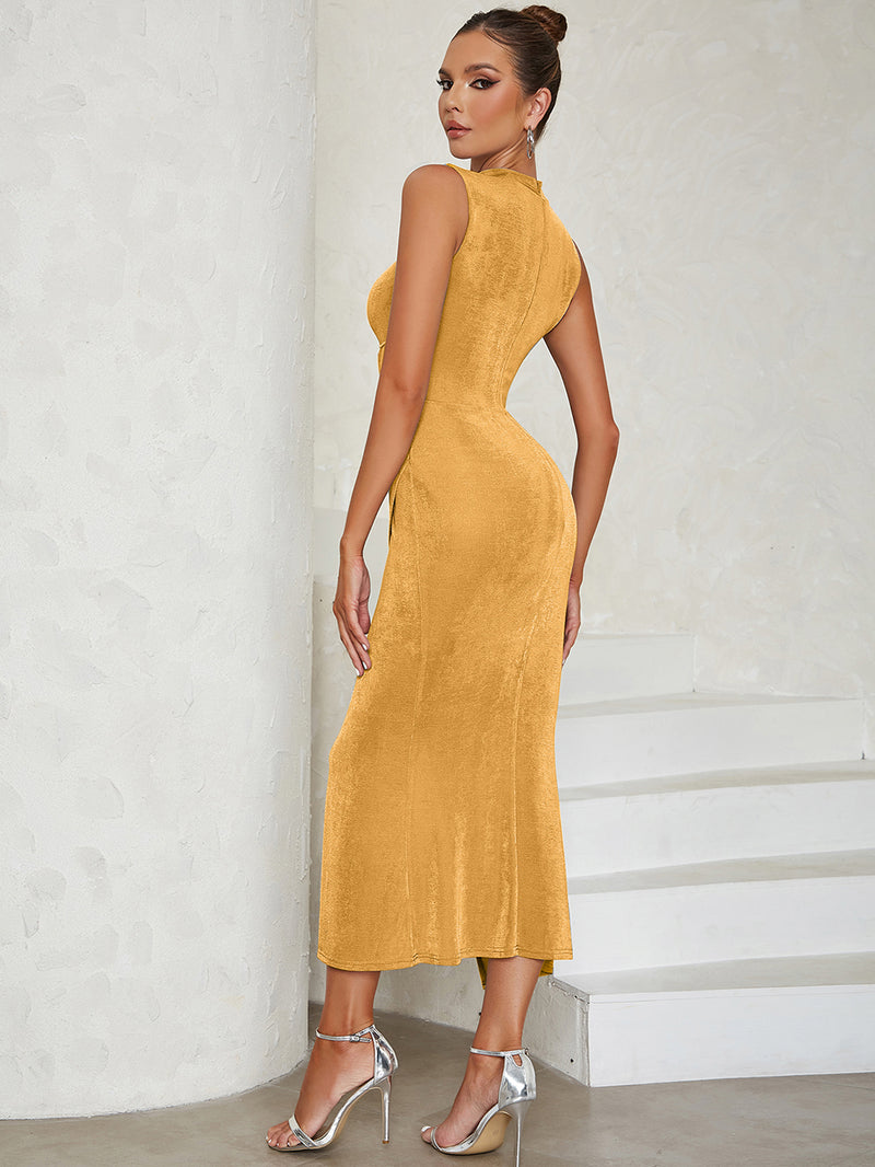 Yellow Bodycon Dress HB01360