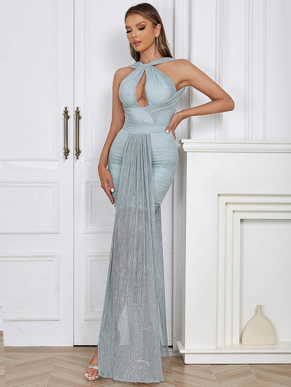 Light Blue Bodycon Dress HB0177