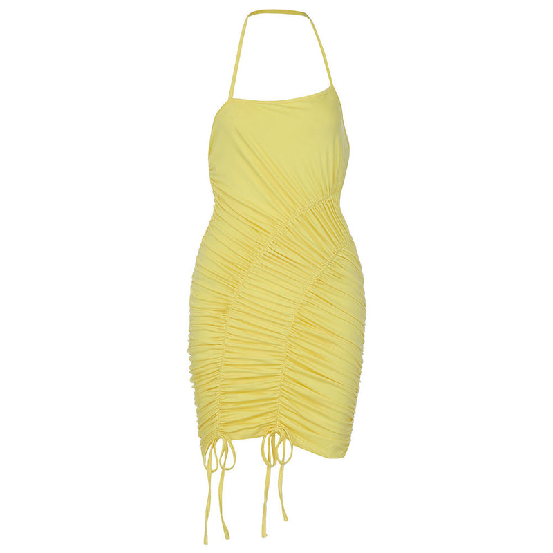 Yellow Bodycon Dress HB0189 4