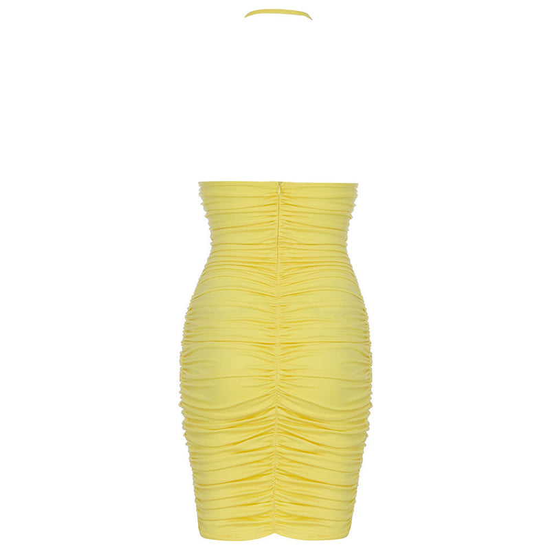 Yellow Bodycon Dress HB0189 5