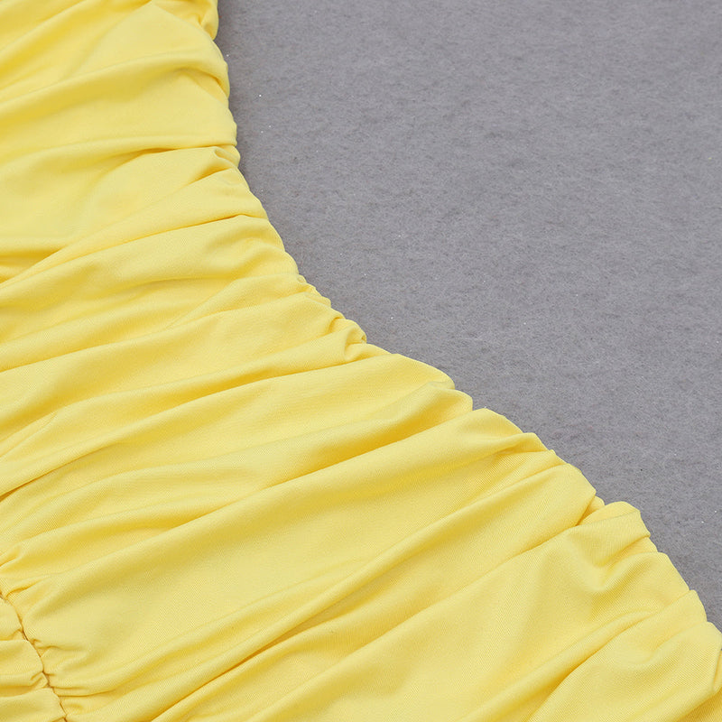 Yellow Bodycon Dress HB0189 7