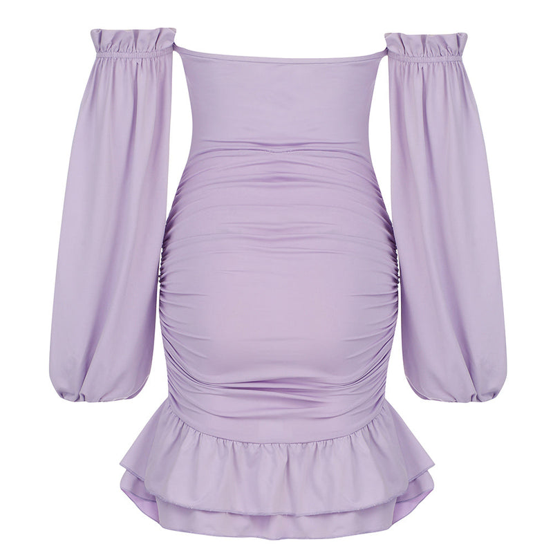 Purple Bodycon Dress HB0210 5