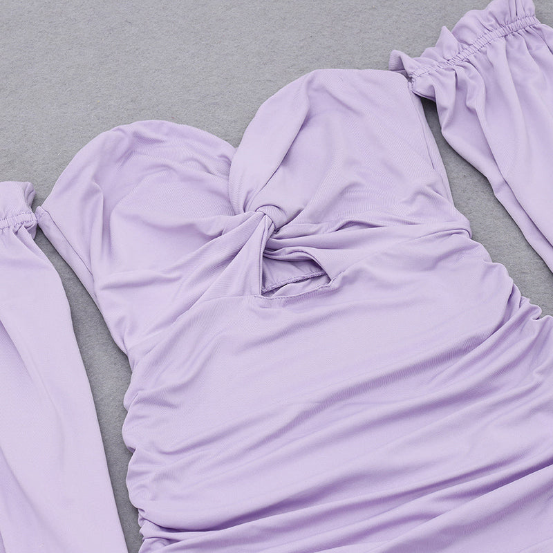 Purple Bodycon Dress HB0210 6