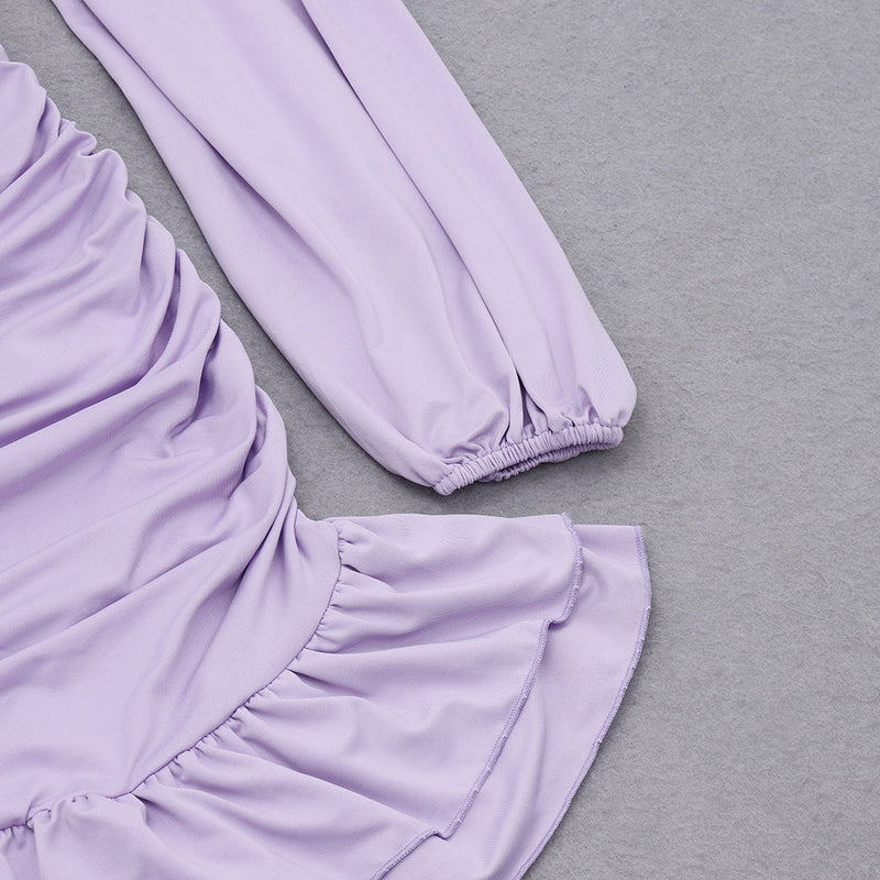 Purple Bodycon Dress HB0210 8