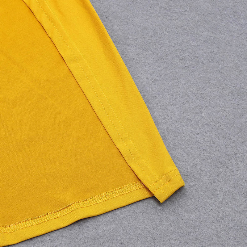 Yellow Bodycon Dress HB0213 10