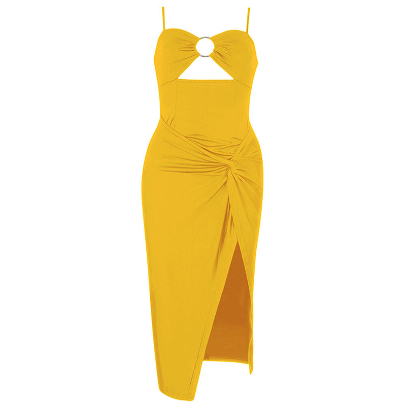 Yellow Bodycon Dress HB0213 5