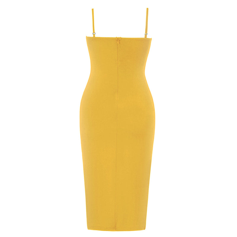 Yellow Bodycon Dress HB0213 6