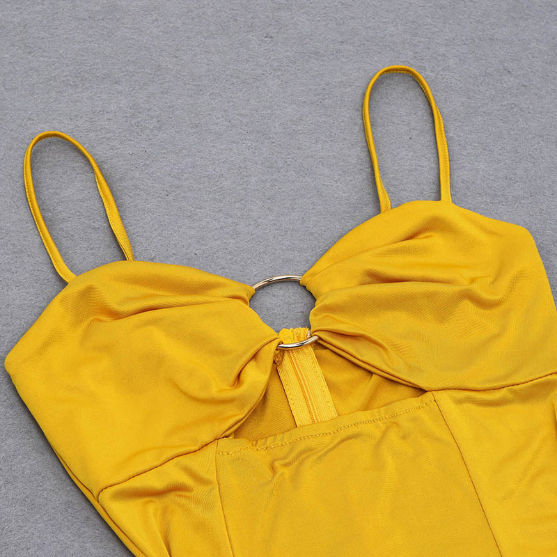 Yellow Bodycon Dress HB0213 7