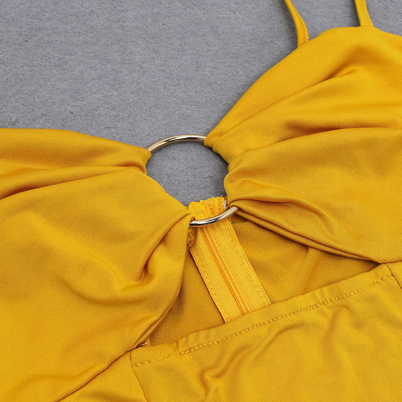Yellow Bodycon Dress HB0213 8