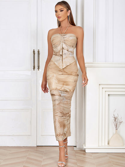 Apricot Bodycon Dress HB0231
