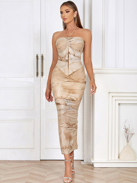 Apricot Bodycon Dress HB0231