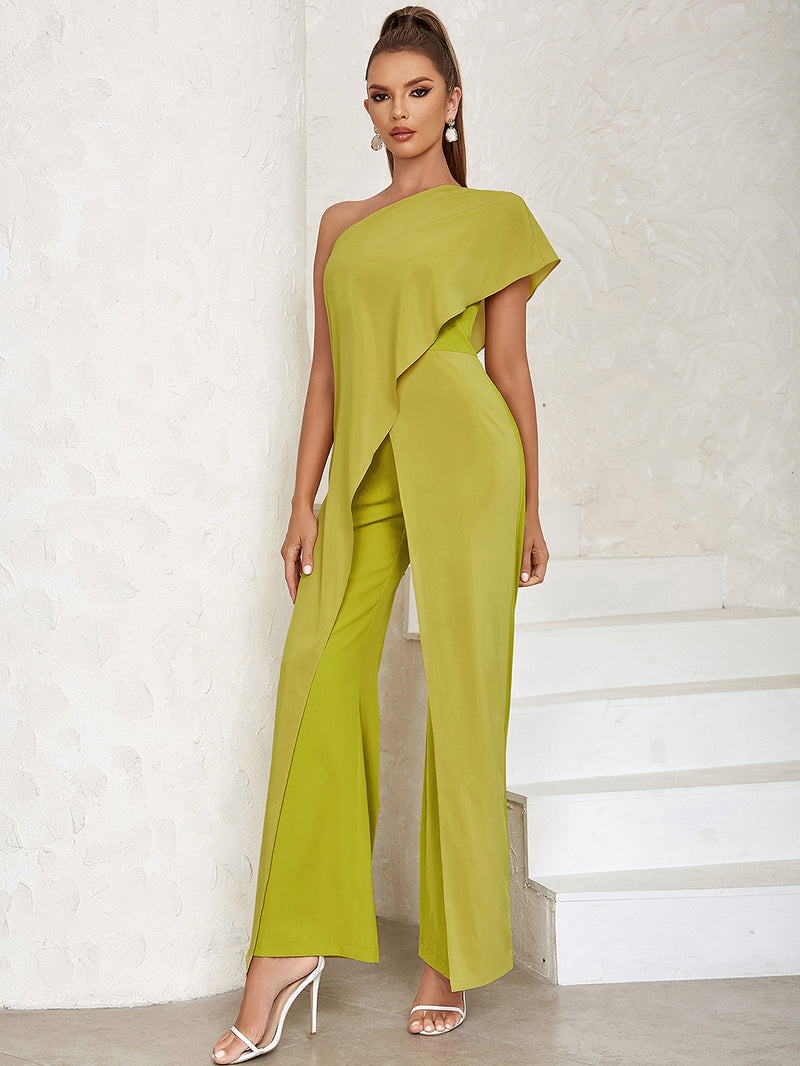 Chartreuse Bodycon Jumpsuit HB0253