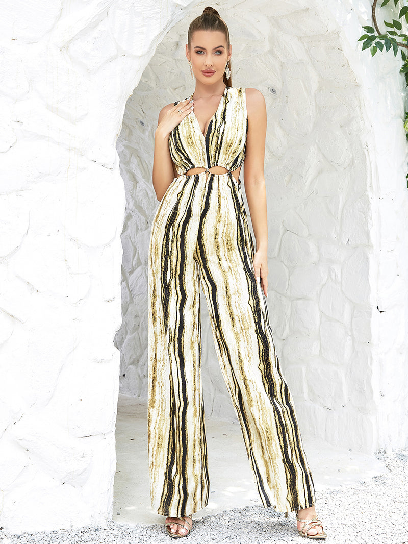 Yellow Bodycon Jumpsuit HB0282