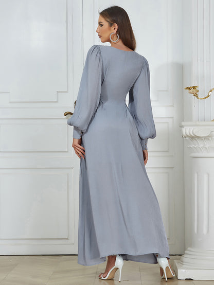 Gray Purple Bodycon Dress HB0341