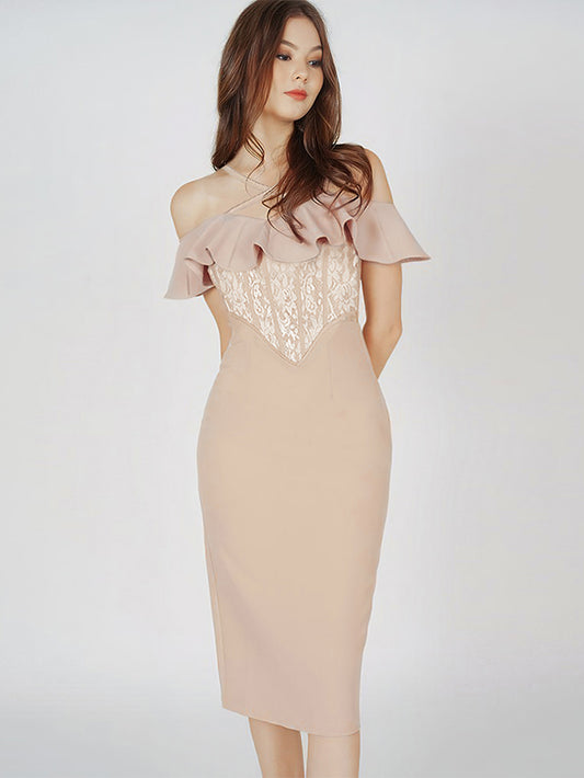 Apricot Bandage Dress HB100210