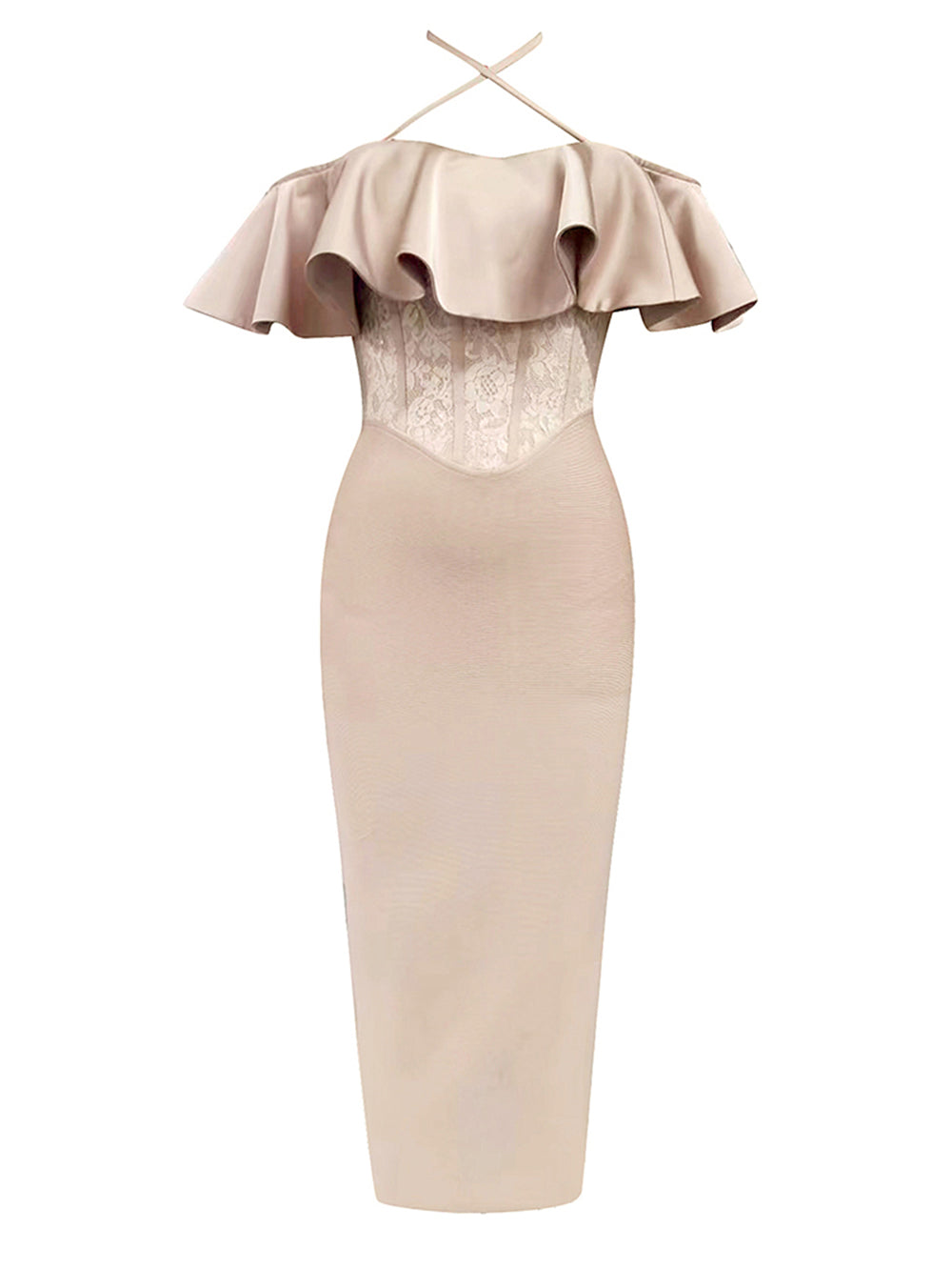 Apricot Bandage Dress HB100210