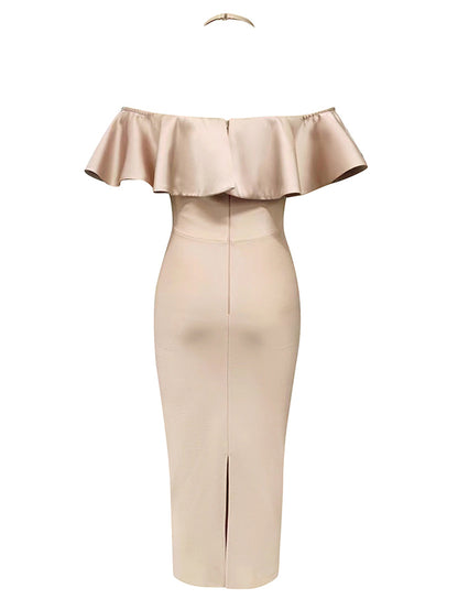 Apricot Bandage Dress HB100210