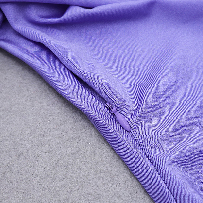 Purple Bodycon Dress HB7014 8