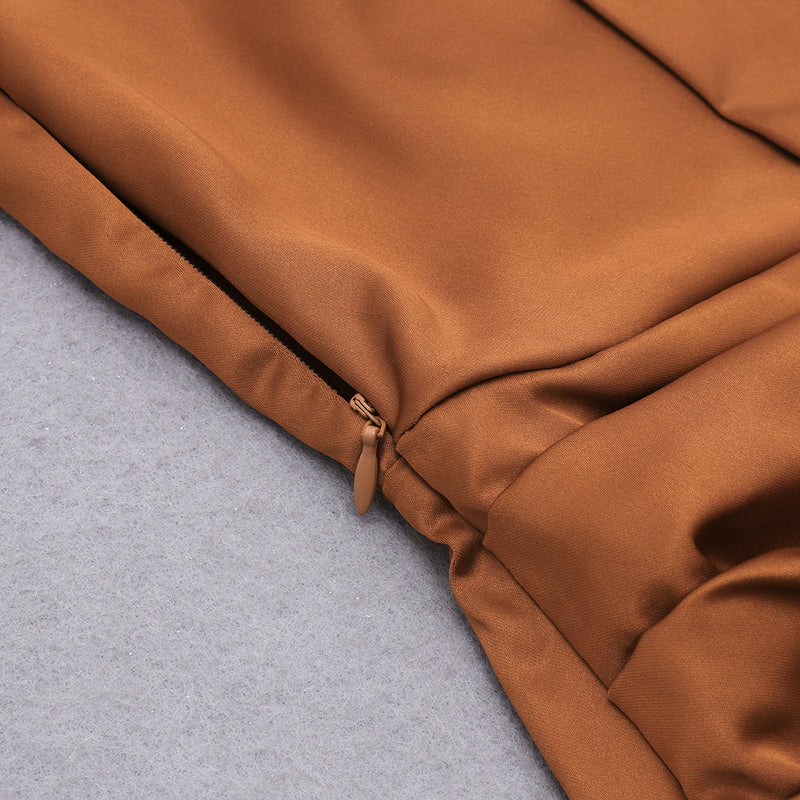 Brown Bodycon Dress HB7016 6