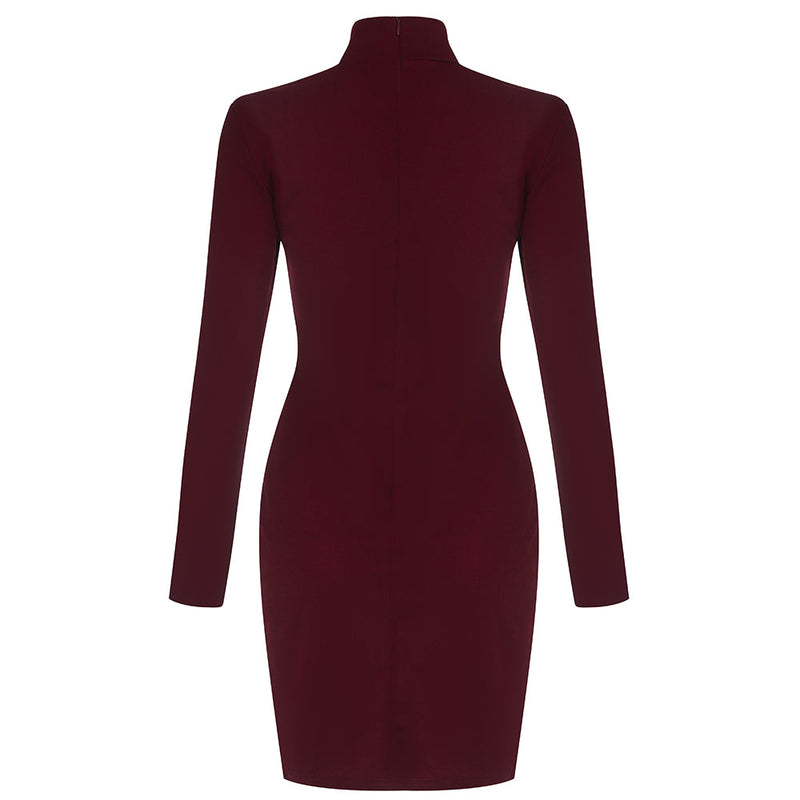 Wine Bodycon Dress HB7021 5
