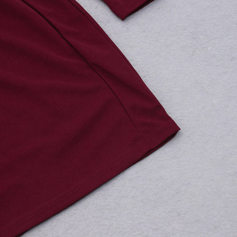 Wine Bodycon Dress HB7021 8