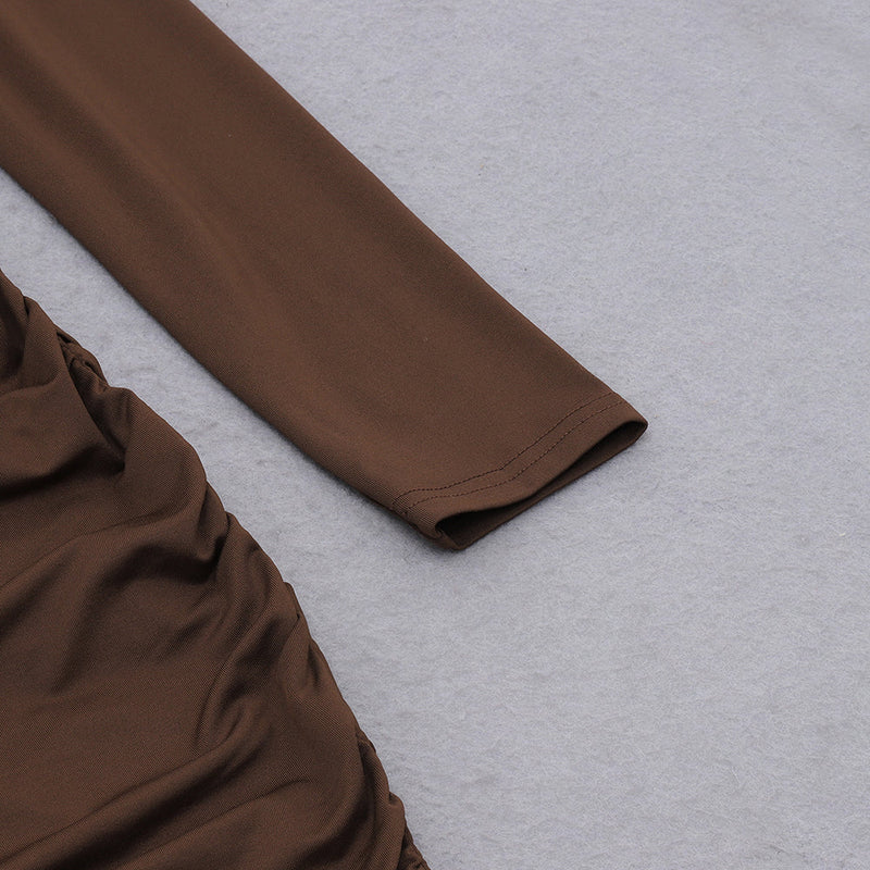 Brown Bodycon Dress HB7075 7