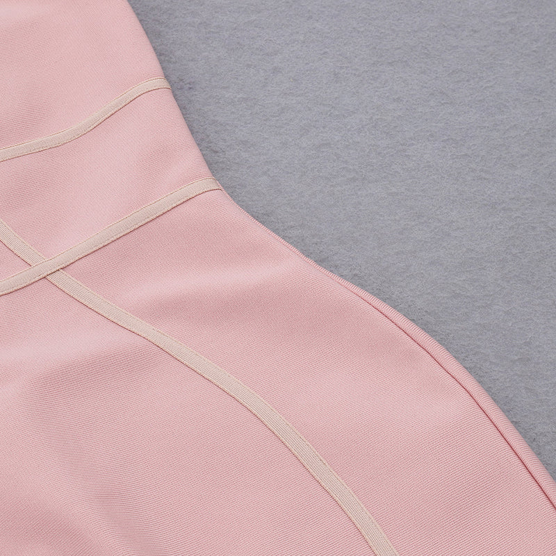 Pink Bandage Dress HB7105 7