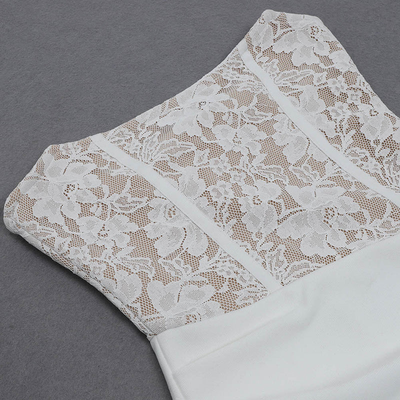 White Bandage Dress HB7382 7