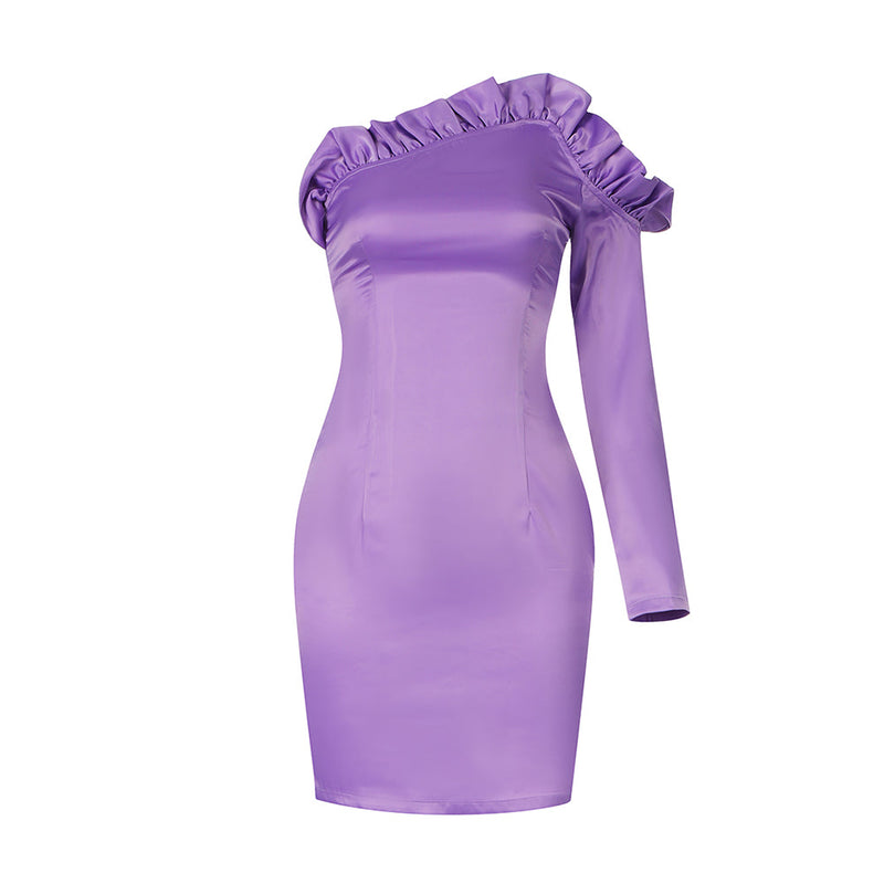 Purple Bodycon Dress HB7442 3