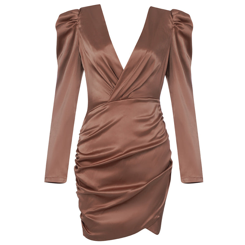 Coffee Bodycon Dress HB74520 4