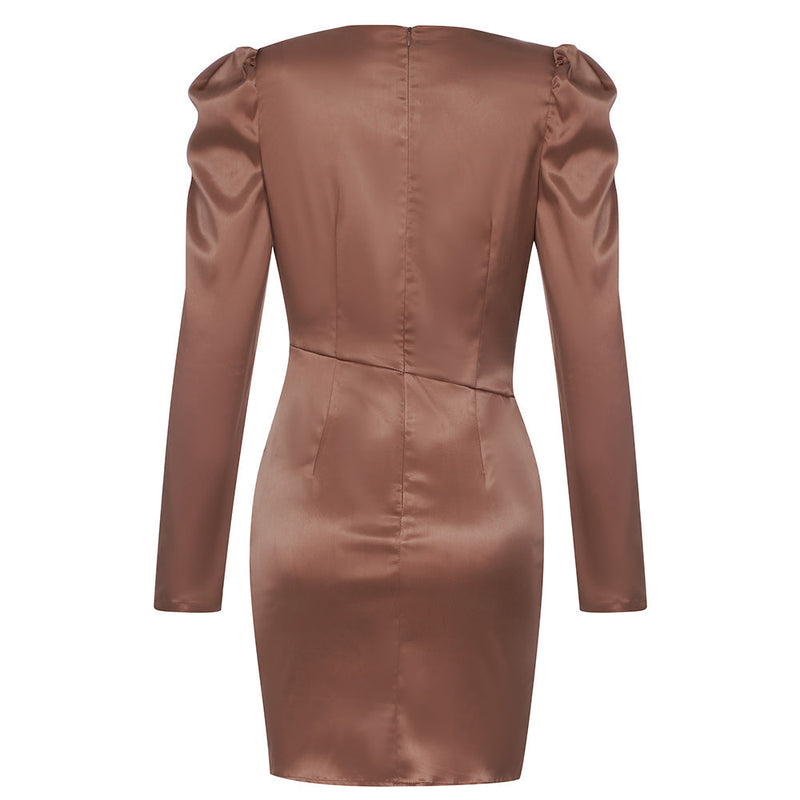 Coffee Bodycon Dress HB74520 5