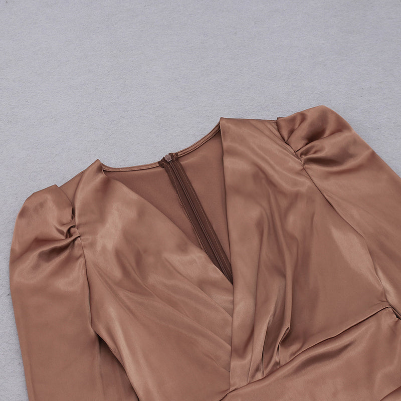 Coffee Bodycon Dress HB74520 6